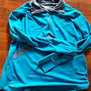 Blue long sleeve jogger top!